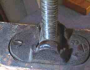 middle fixtures holding spindles of Handy Clamp
